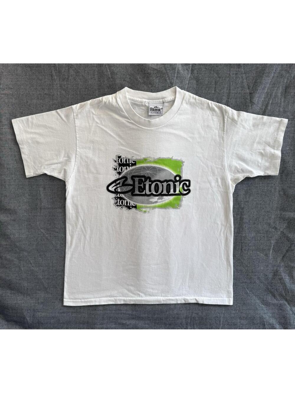 Vintage 90s Etonic Activewear Sportswear Single Stitch T-Shirt New One Size